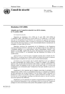 Lire la suite à propos de l’article Résolution 1325 (2000)