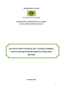 Lire la suite à propos de l’article Plan d’action national de l’agenda femmes, paix et securite de deuxieme generation 2020-2024